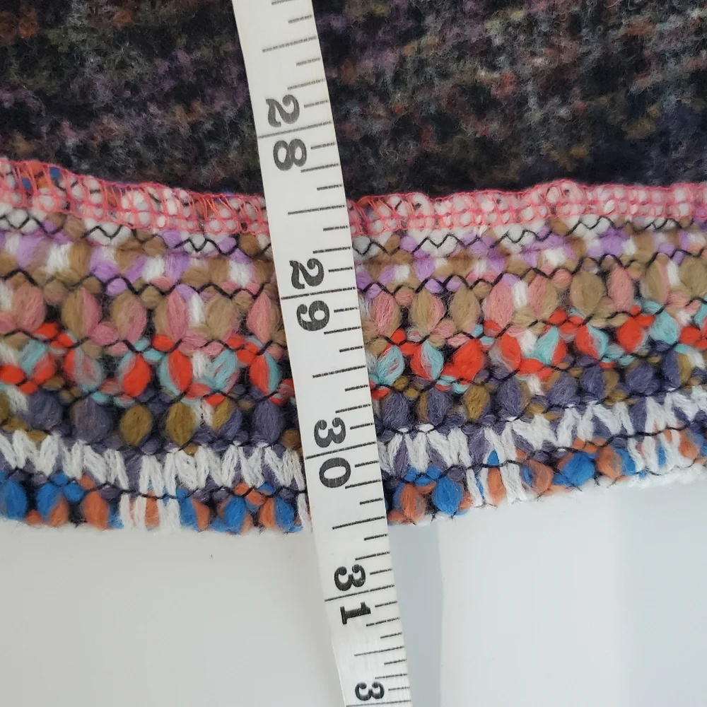 Anthropologie Dra Los Angeles Yoko Kimono Woven Knit Open Front Cardigan Size M